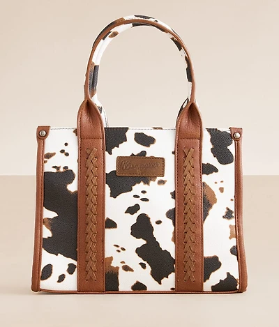 Cow Print Structured Purse