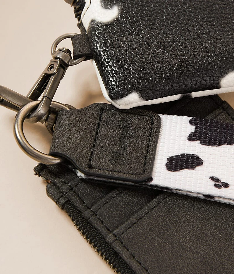 Cow Print Wristlet Wallet