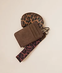 Leopard Wristlet