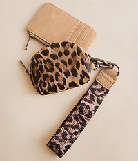 Leopard Wristlet