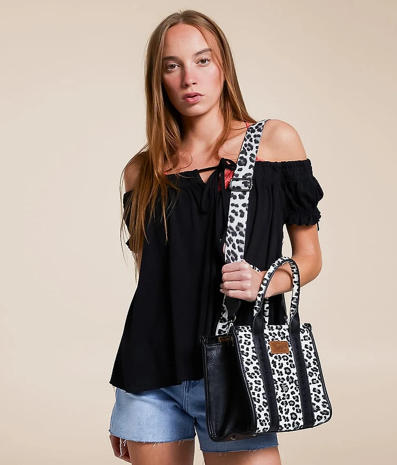 Leopard Print Structured Purse