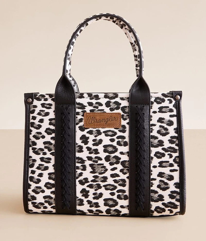 Leopard Print Structured Purse