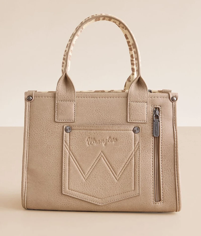 Leopard Print Structured Purse
