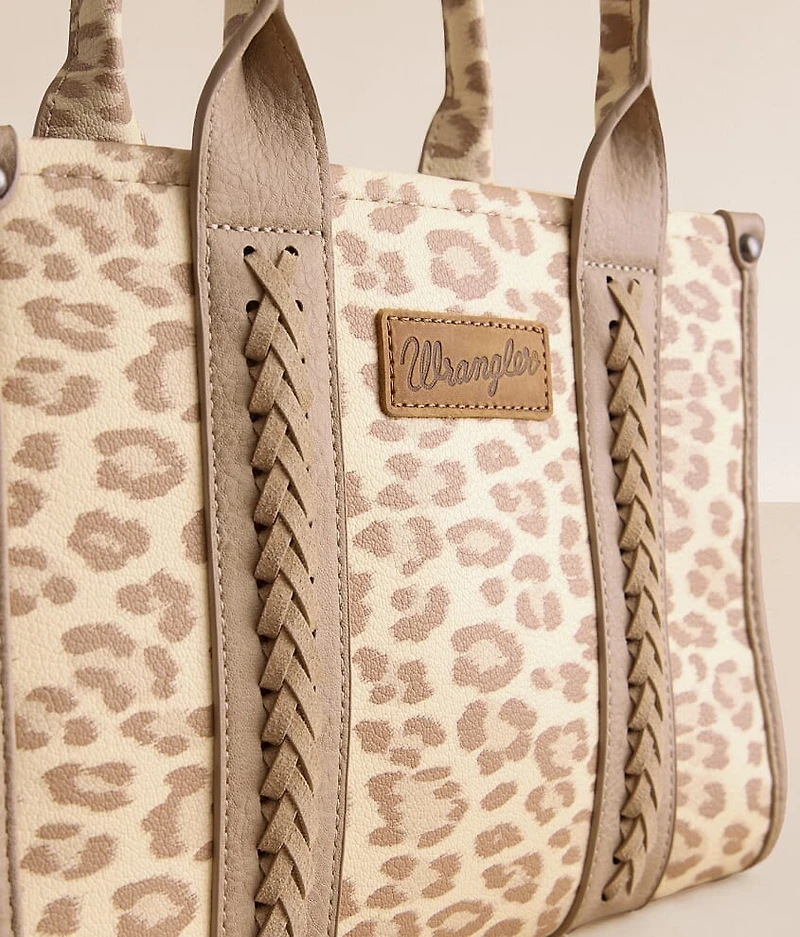 Leopard Print Structured Purse