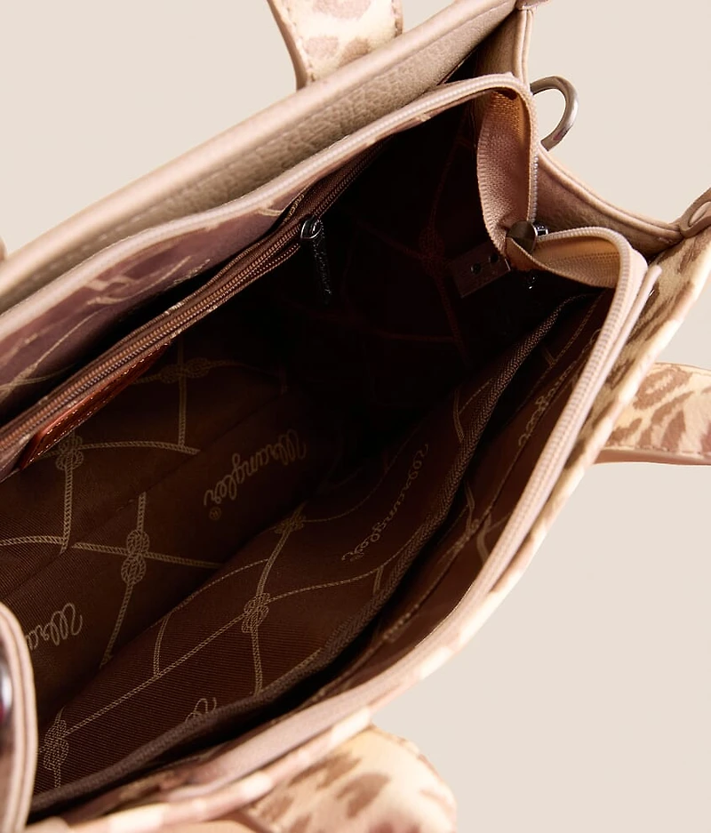 Leopard Print Structured Purse