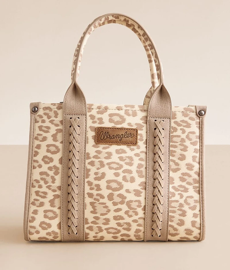 Leopard Print Structured Purse