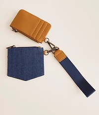 Denim Pocket Wristlet