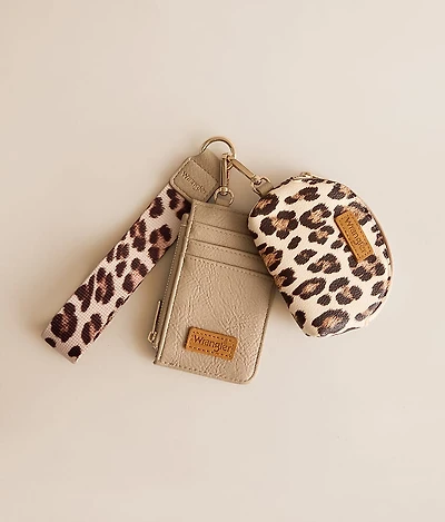 Leopard Wristlet Wallet