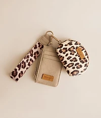 Leopard Wristlet Wallet
