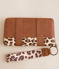 Leopard Wristlet Wallet