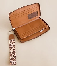 Leopard Wristlet Wallet