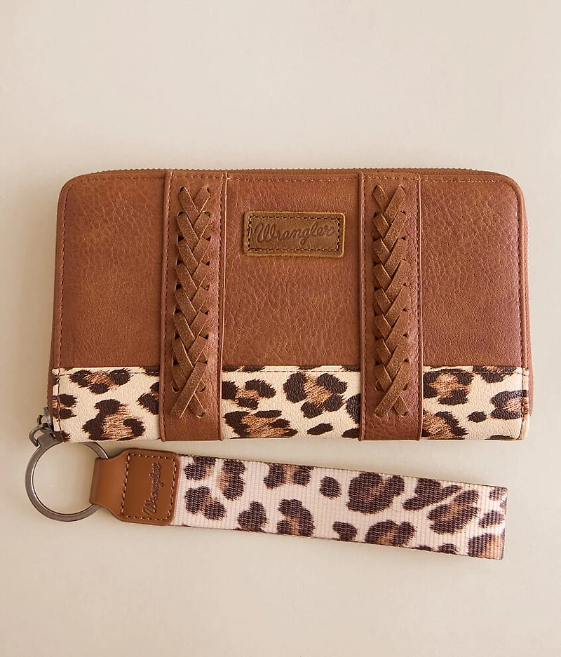 Leopard Wristlet Wallet