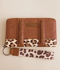 Leopard Wristlet Wallet