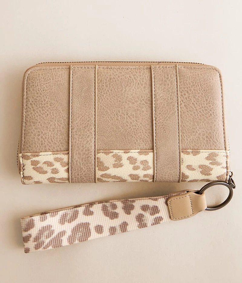 Leopard Wristlet Wallet