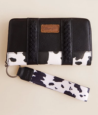Wrangler Cow Print Wristlet Wallet