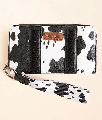 Cow Print Wristlet Wallet