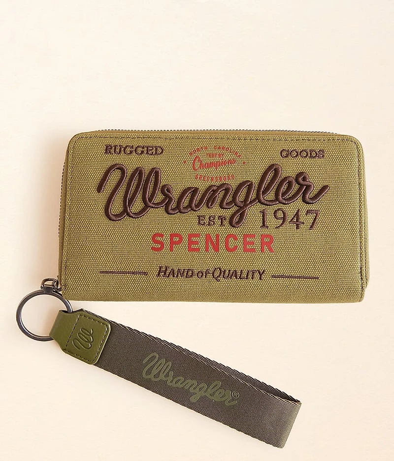 Spencer Canvas Wristlet Wallet