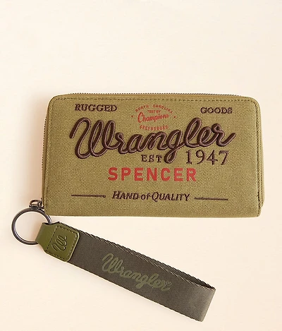 Spencer Canvas Wristlet Wallet