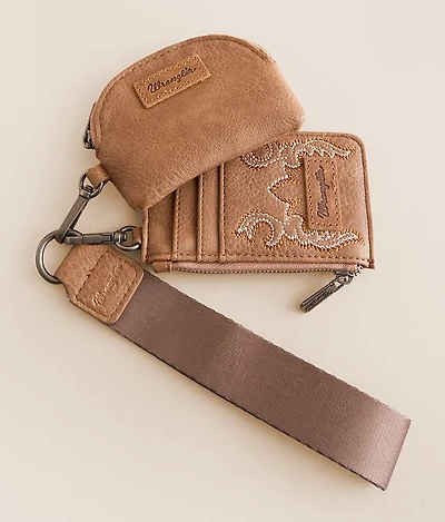 Western Embroidered Wristlet