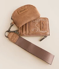 Western Embroidered Wristlet