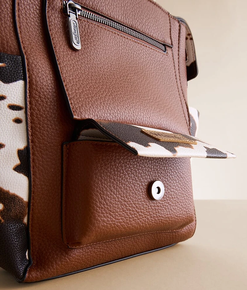 Cow Print Backpack