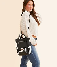 Cow Print Backpack