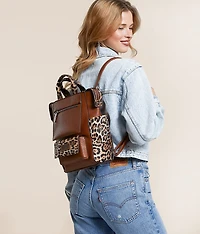 Pieced Leopard Backpack