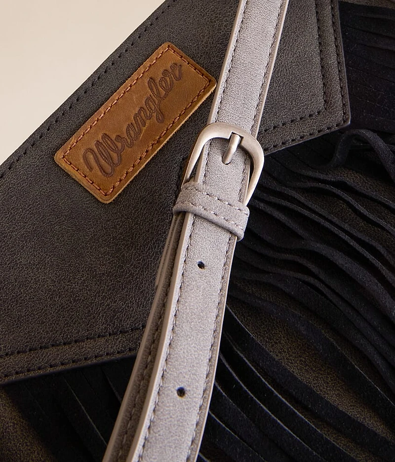 Leather Fringe Crossbody Purse