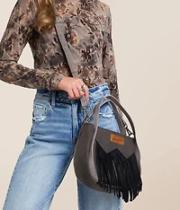 Leather Fringe Crossbody Purse