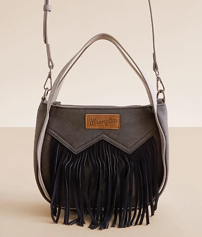 Wrangler Leather Fringe Crossbody Purse