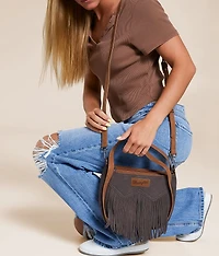 Leather Fringe Crossbody Purse