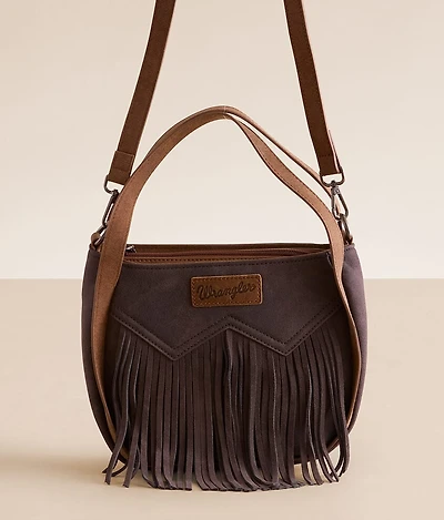 Wrangler Leather Fringe Crossbody Purse
