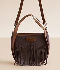 Wrangler Leather Fringe Crossbody Purse