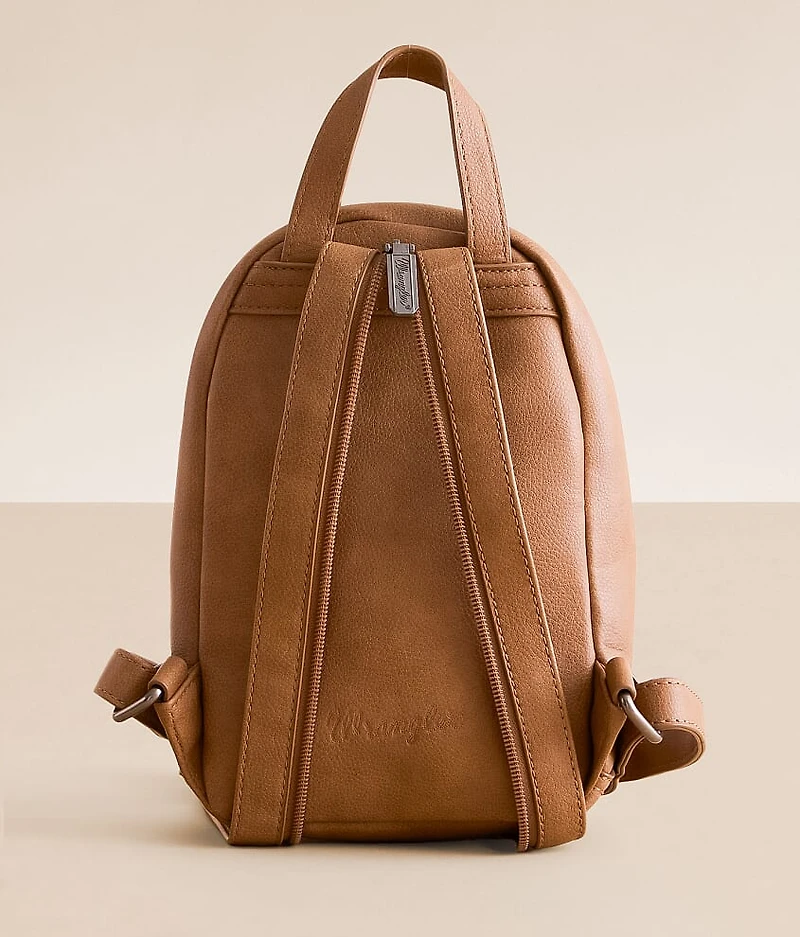 Denim Patchwork Mini Backpack