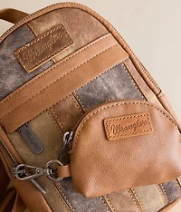 Denim Patchwork Mini Backpack