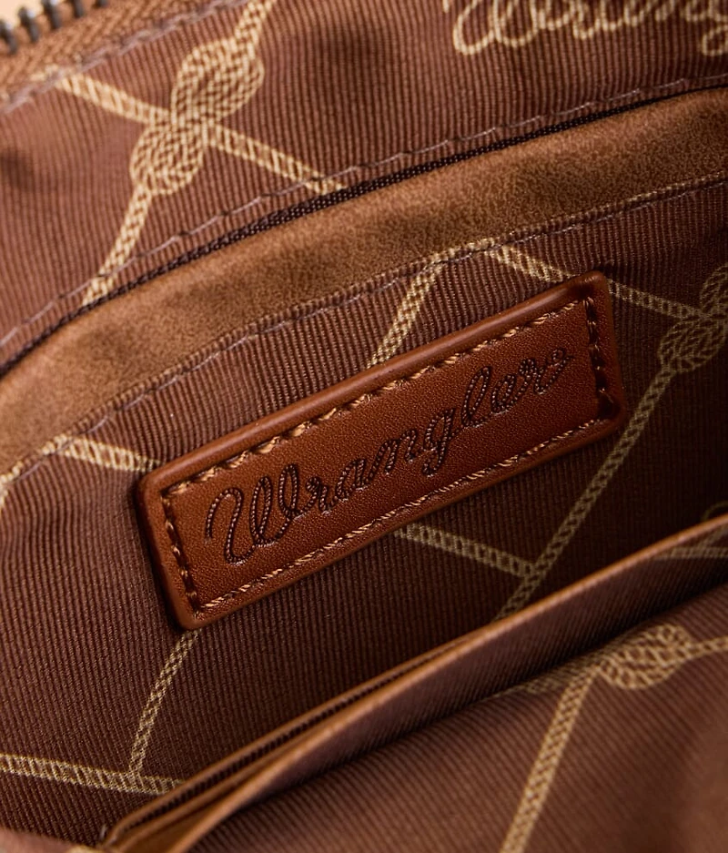 Tooled Leather & Fur Purse