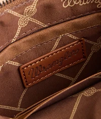 Tooled Leather & Fur Purse