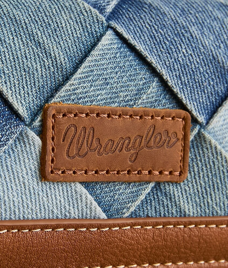 Denim Patch Wristlet Wallet