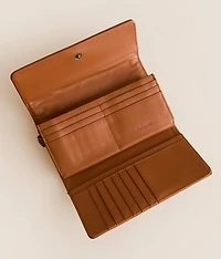 Denim Patch Wristlet Wallet