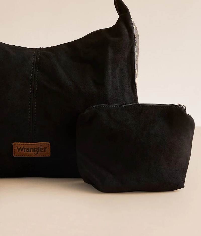 Faux Suede Hobo Bag