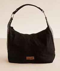 Faux Suede Hobo Bag