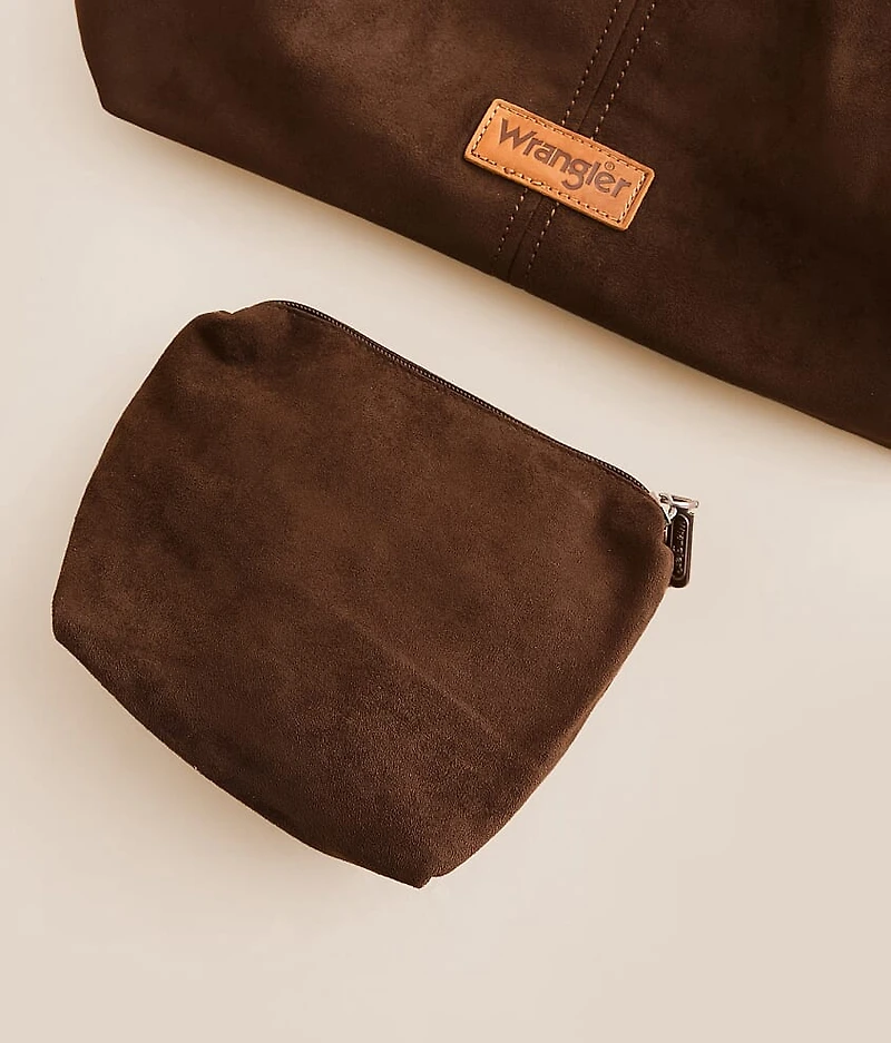 Faux Suede Hobo Bag