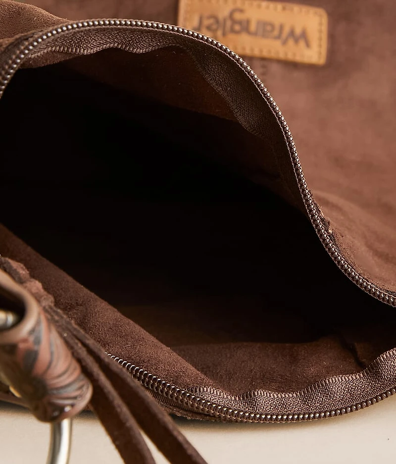 Faux Suede Hobo Bag