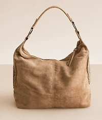Faux Suede Hobo Bag