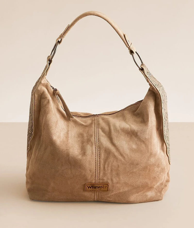 Faux Suede Hobo Bag