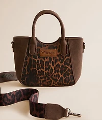 Structured Leopard Purse