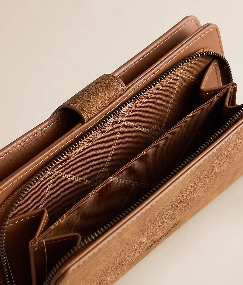 Floral Embossed Wallet