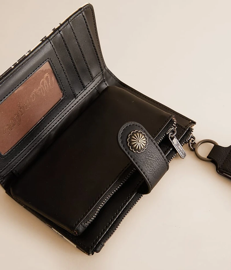 Cow Print Wristlet Wallet