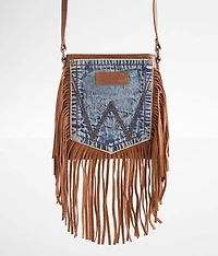 Denim Fringe Crossbody Purse