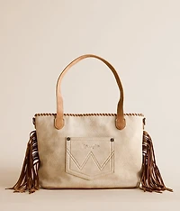 Western Leather Fringe Tote
